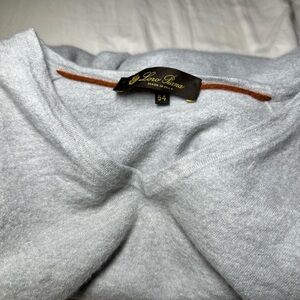 Loro Piana Light v neck Gray Sweater